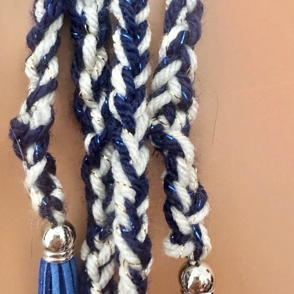 Hand Knits 2 Love Slouch Beanie Hat Fair-isle Tassels Adjustable Fit Designer - Picture 6 of 10